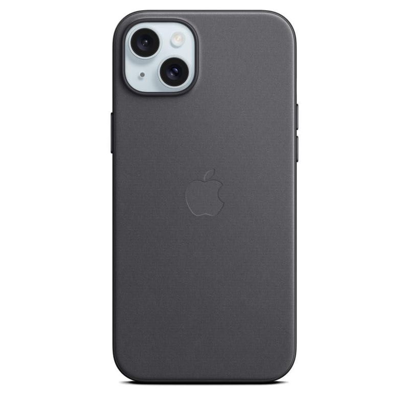 Funda para teléfono Apple iPhone 15 Plus FineWoven con MagSafe Black
