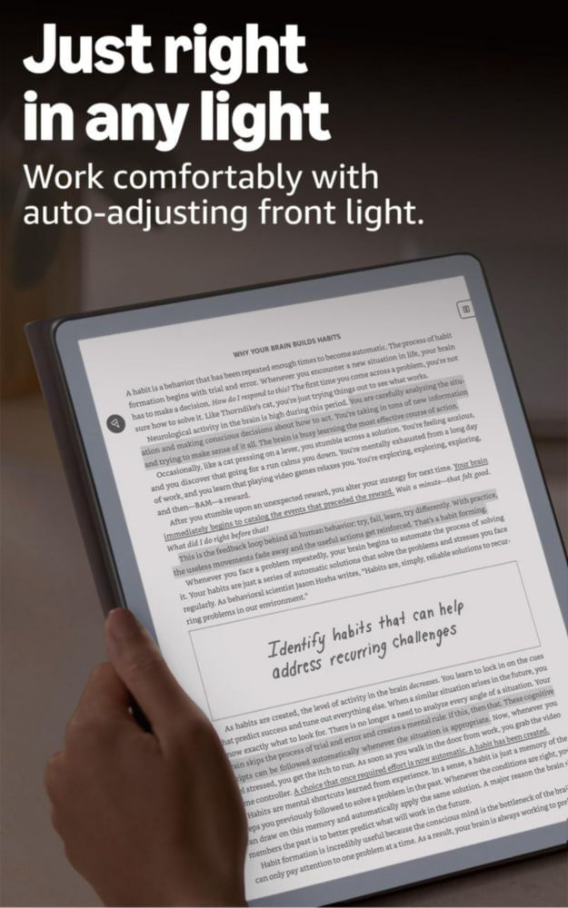Lector electrónico Amazon Kindle Scribe de 11" y 32 GB con lápiz