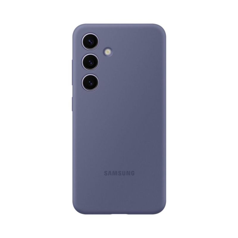 Funda protectora de silicona para Samsung Galaxy S24 color violeta