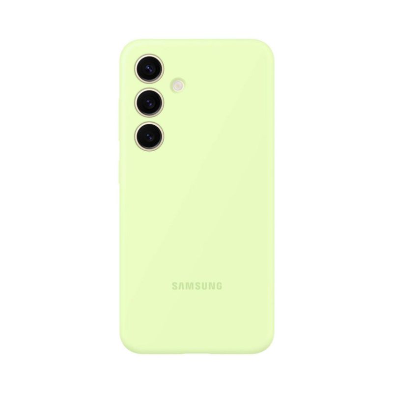 Funda de silicona para Samsung Galaxy S24 color verde lima