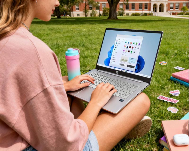 Laptop HP 2026 Intel N150 4 núcleos 14" 128 GB SSD Win11