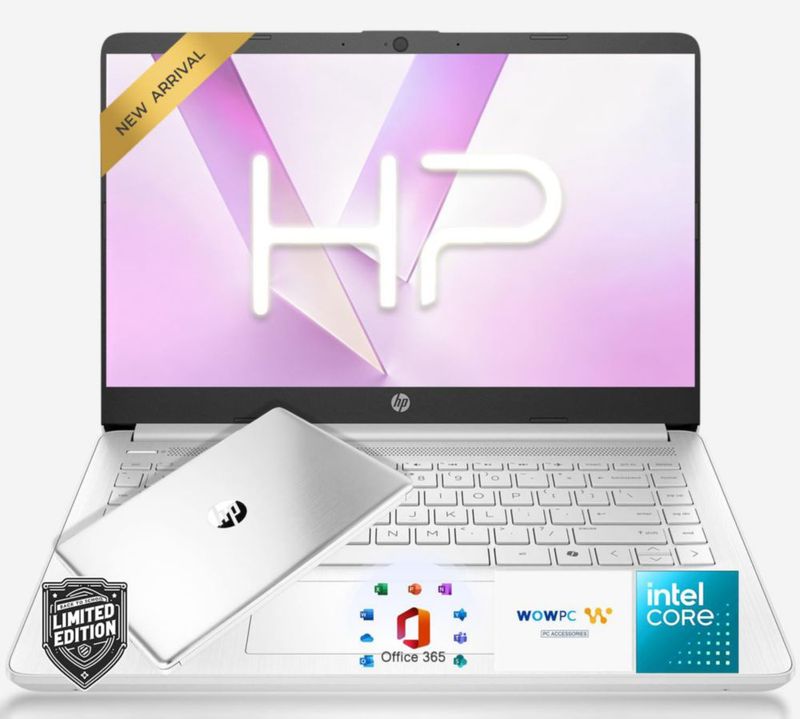 Laptop HP 2026 Intel N150 4 núcleos 14" 128 GB SSD Win11