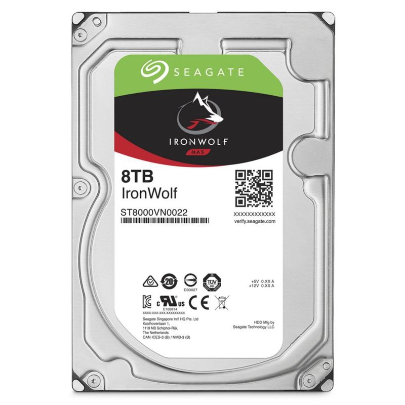 Disco duro Seagate IronWolf 8TB NAS 3.5" SATA 7200 RPM