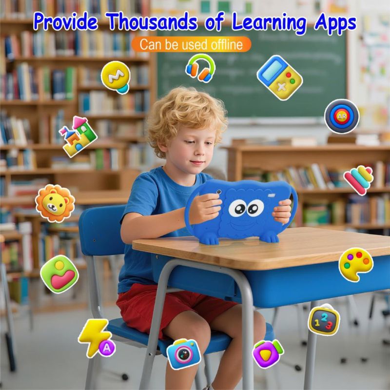 Tablet infantil Trayoo de 7" 32 GB con doble cámara y control parental