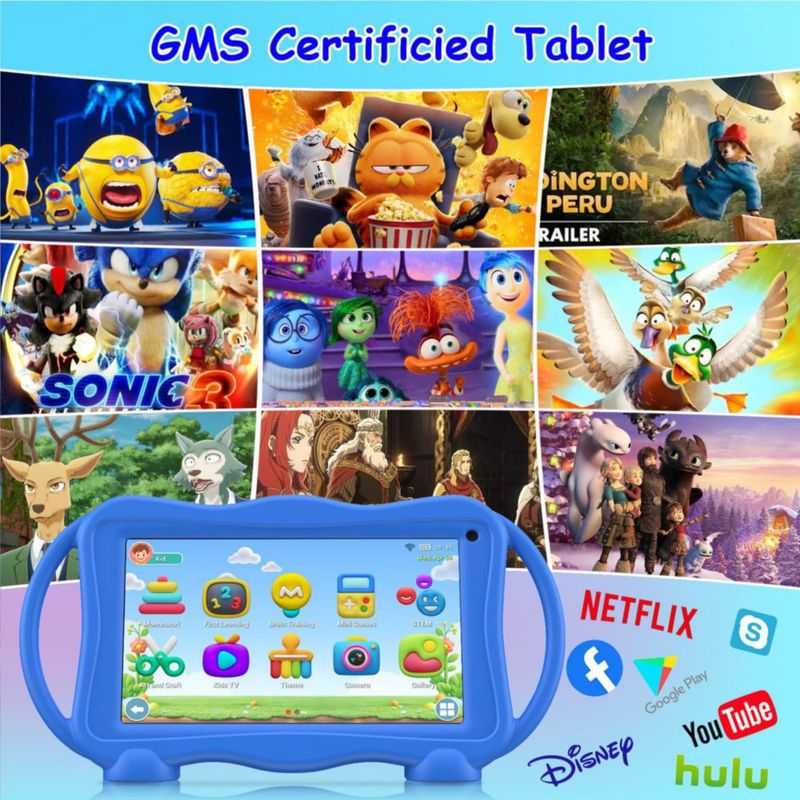 Tablet infantil Trayoo de 7" 32 GB con doble cámara y control parental