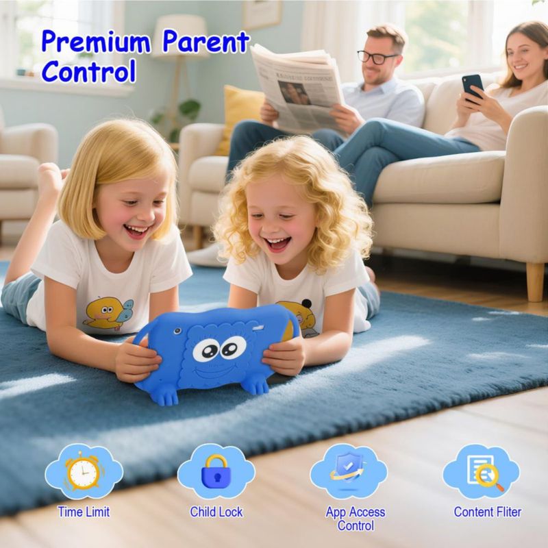 Tablet infantil Trayoo de 7" 32 GB con doble cámara y control parental