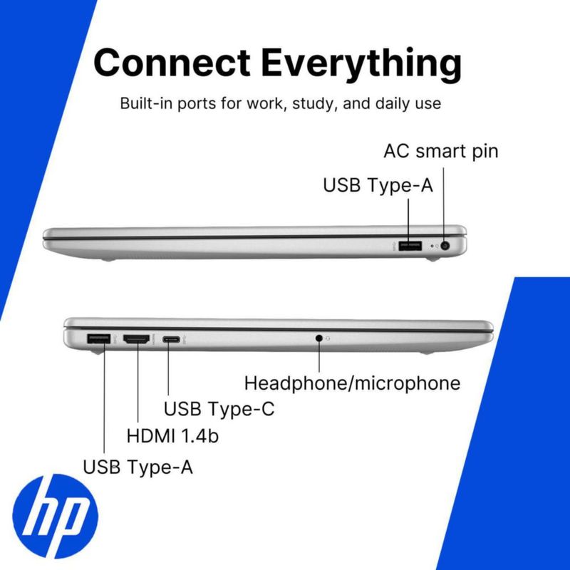 Laptop HP 156" FHD táctil Ryzen 5 8 GB 256 GB SSD