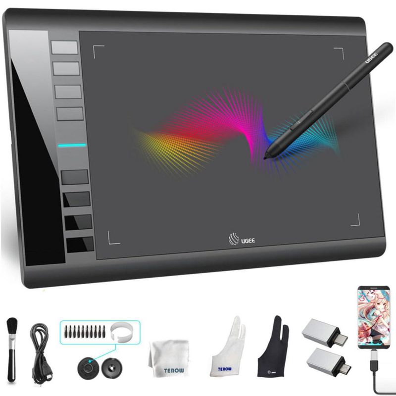 Tableta de dibujo gráfico UGEE M708 V2 Android 10x6 pulgadas