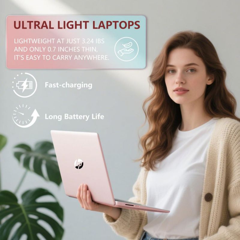 Laptop HP 14 Elite 8 GB de RAM 112 TB Windows 11 rosa dorado