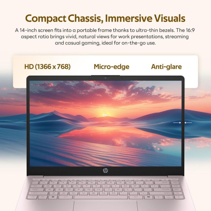 Laptop HP Stream 14" Intel N150 4 GB RAM 112 TB de almacenamiento