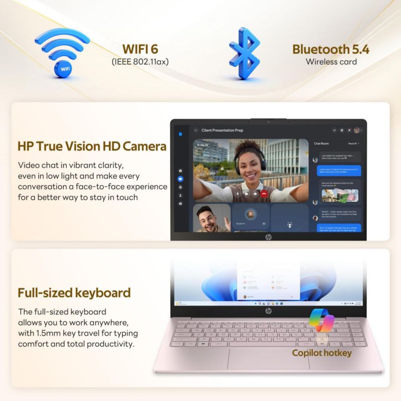 Laptop HP Stream 14" Intel N150 4 GB RAM 112 TB de almacenamiento