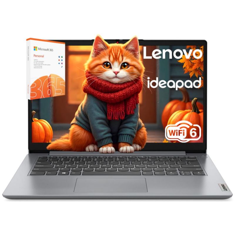 Laptop Lenovo 14" 8GB RAM 128GB Intel Dual Core WiFi 6