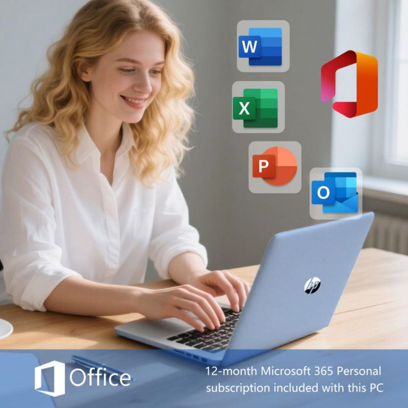 Laptop HP 14 Elite Intel Celeron 4 GB 112 TB Win11 con IA