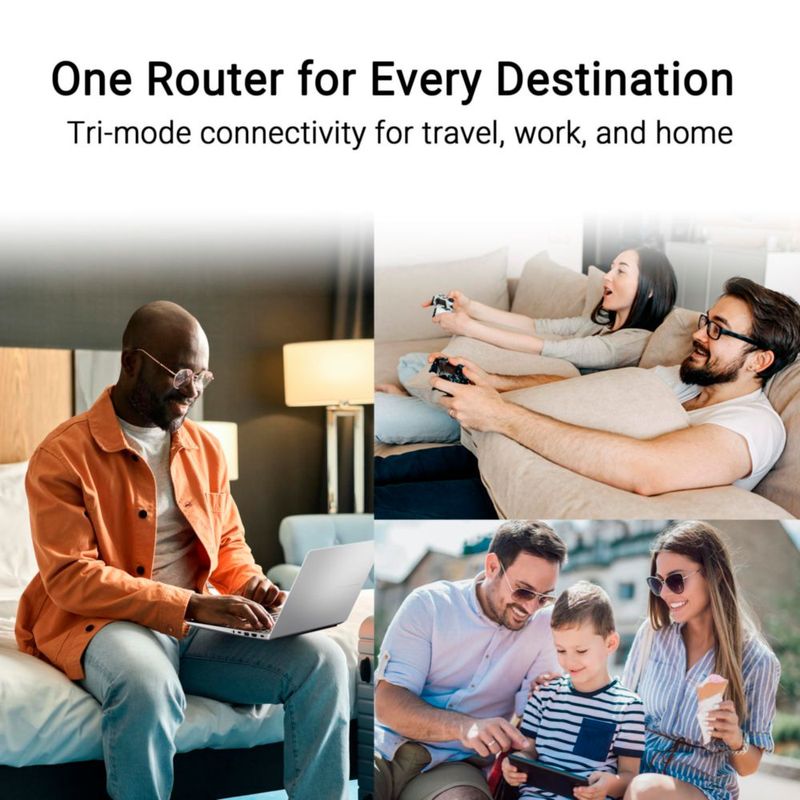 Router portátil de viaje ASUS RT-AX50 Go WiFi 6 1500Mbps