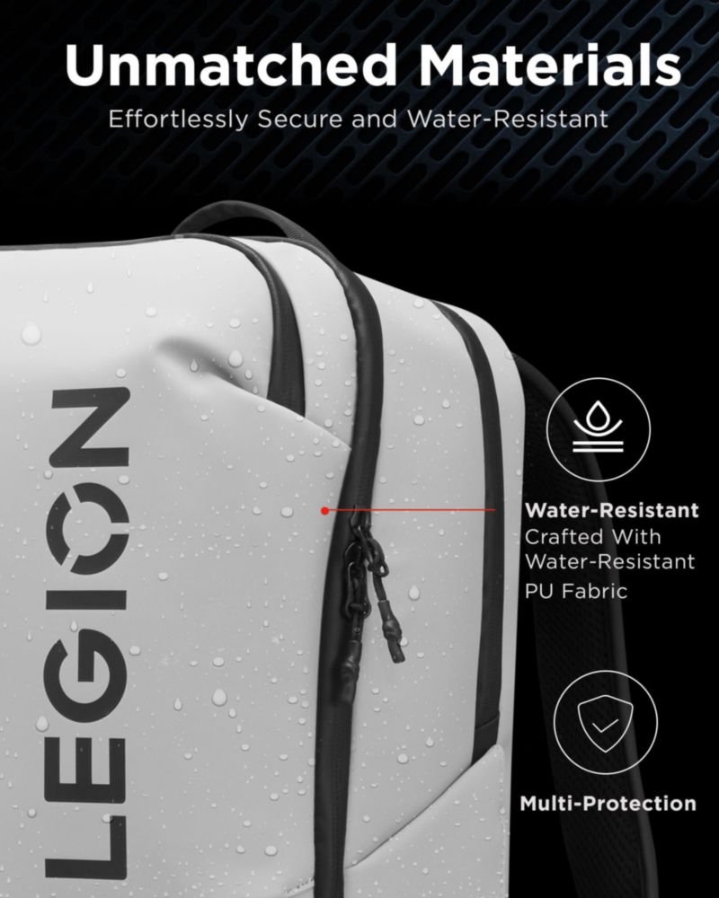 Mochila Lenovo Legion GB800 de 21 L resistente al agua gris