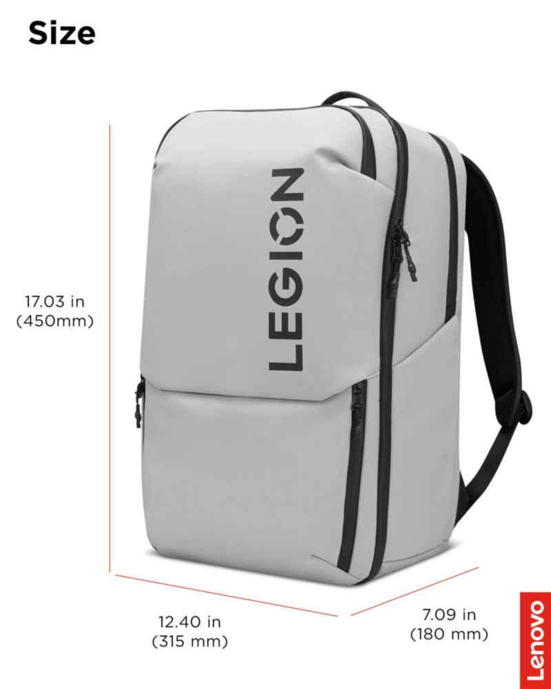 Mochila Lenovo Legion GB800 de 21 L resistente al agua gris