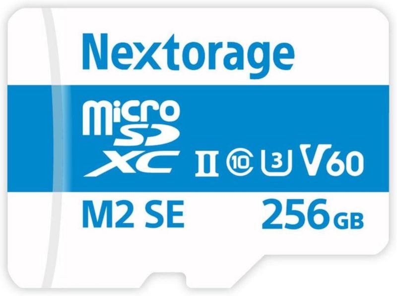 Tarjeta microSD Nextorage NX-M2SE de 256 GB UHS-II V60