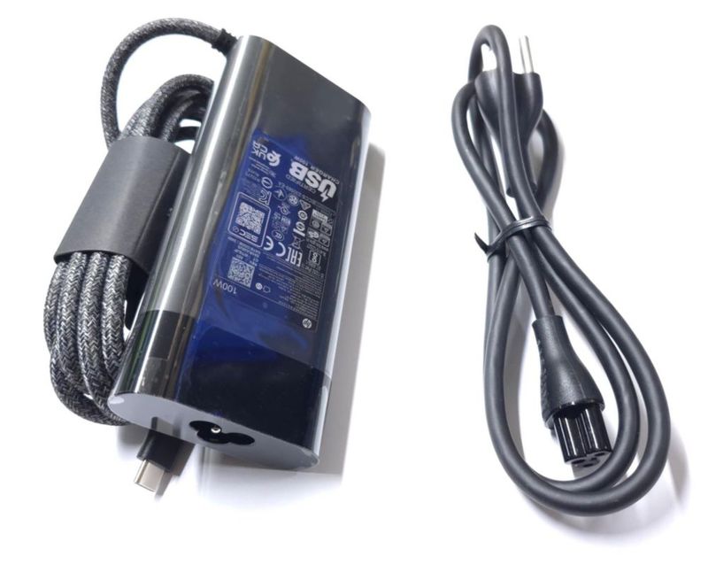 Cargador HP USB-C de 100 W para Spectre Fold 17 x360 y Pavilion