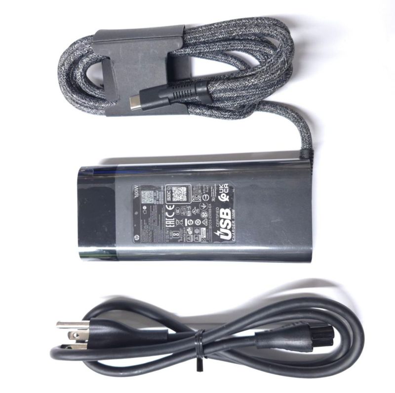 Cargador HP USB-C de 100 W para Spectre Fold 17 x360 y Pavilion