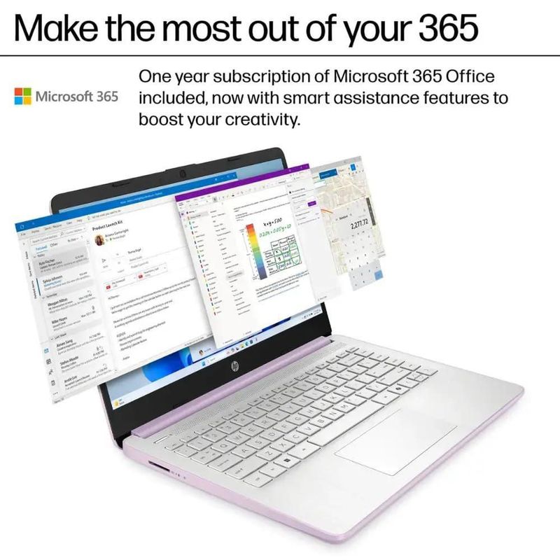 Laptop HP 14" Intel N150 16 GB RAM 128 GB SSD WiFi 6