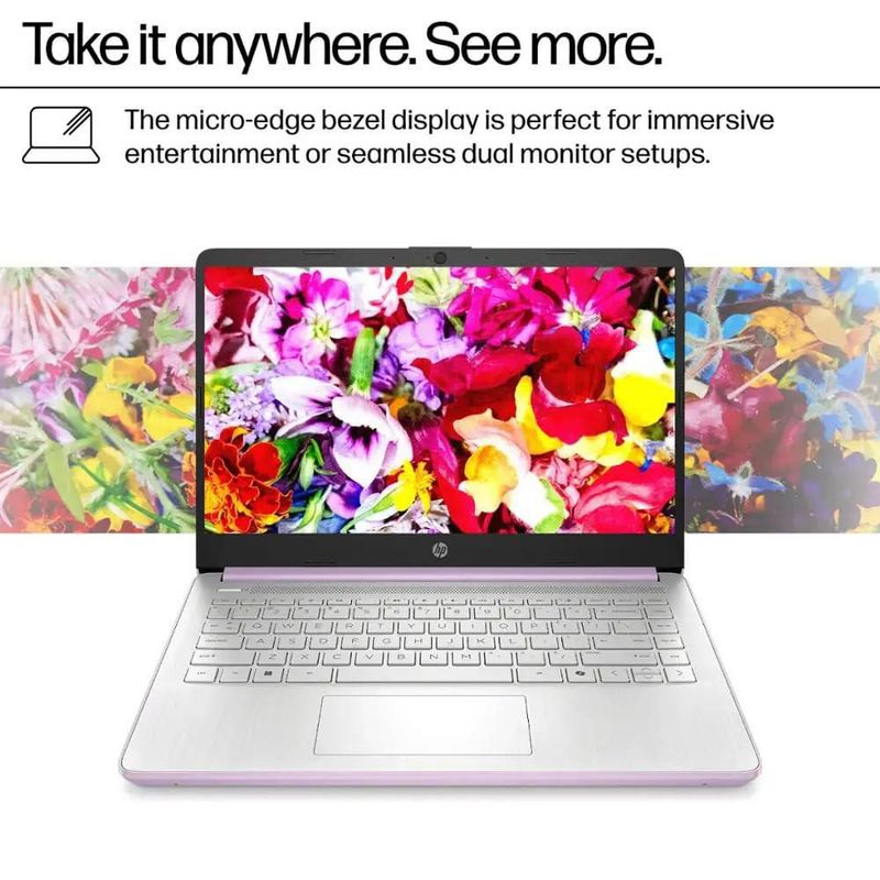 Laptop HP 14" Intel N150 16 GB RAM 128 GB SSD WiFi 6