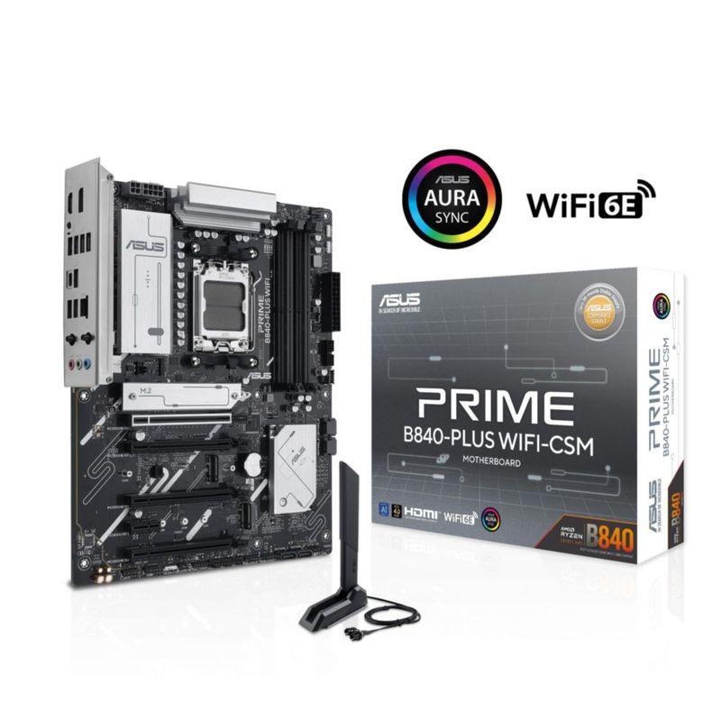 Placa madre ASUS Prime B840-PLUS WiFi-CSM DDR5 PCIe 4.0