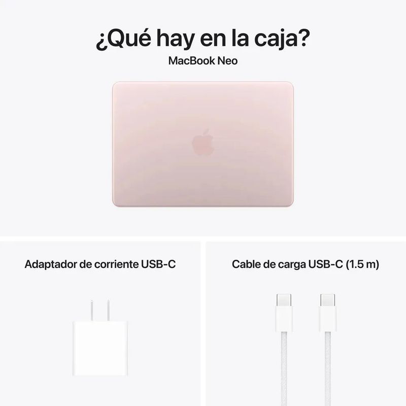 Apple MacBook Neo 13” A18 Pro (8/256GB SSD) Rosa Rubor