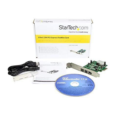 Adaptador de tarjetas FireWire StarTech.com 3 puertos 2b 1a 1394 PCIe