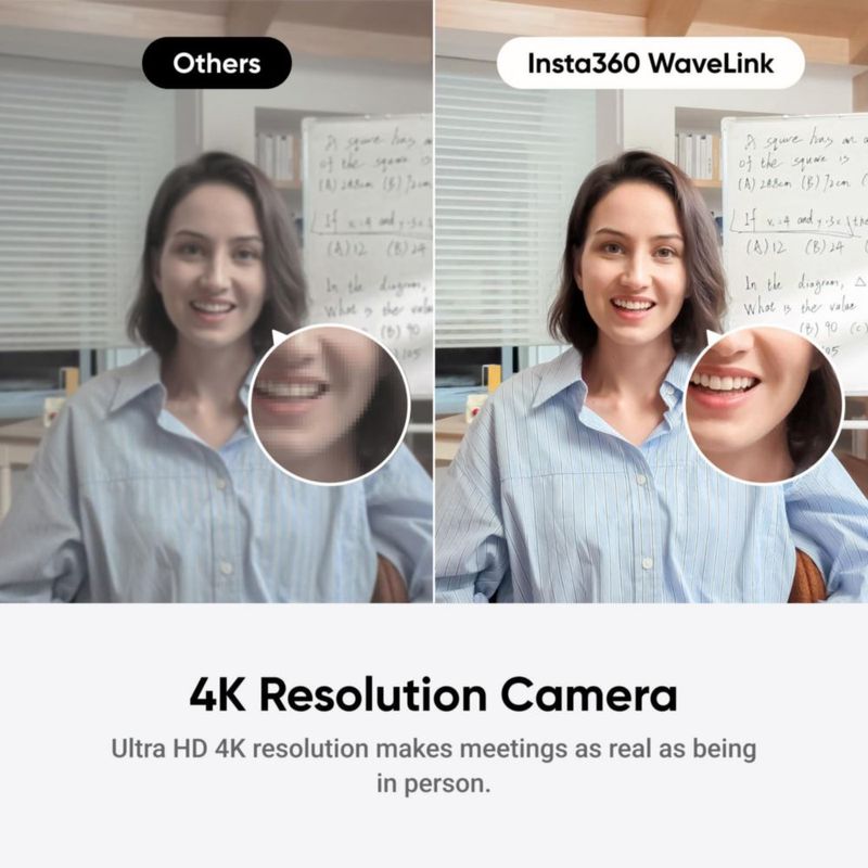 Altavoz con cámara para conferencias Insta360 WaveLink 4K con IA