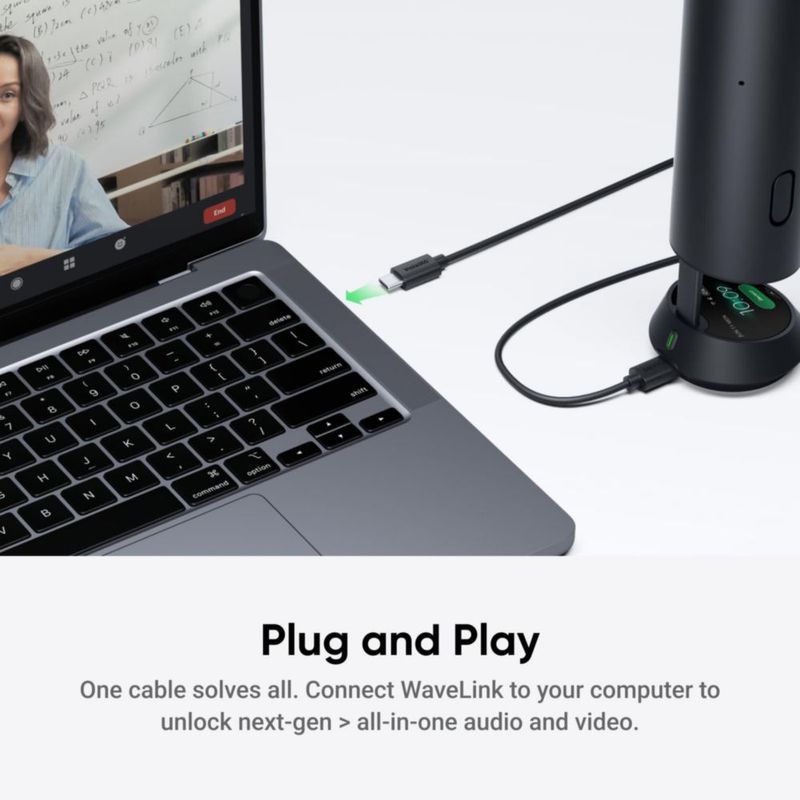 Altavoz con cámara para conferencias Insta360 WaveLink 4K con IA