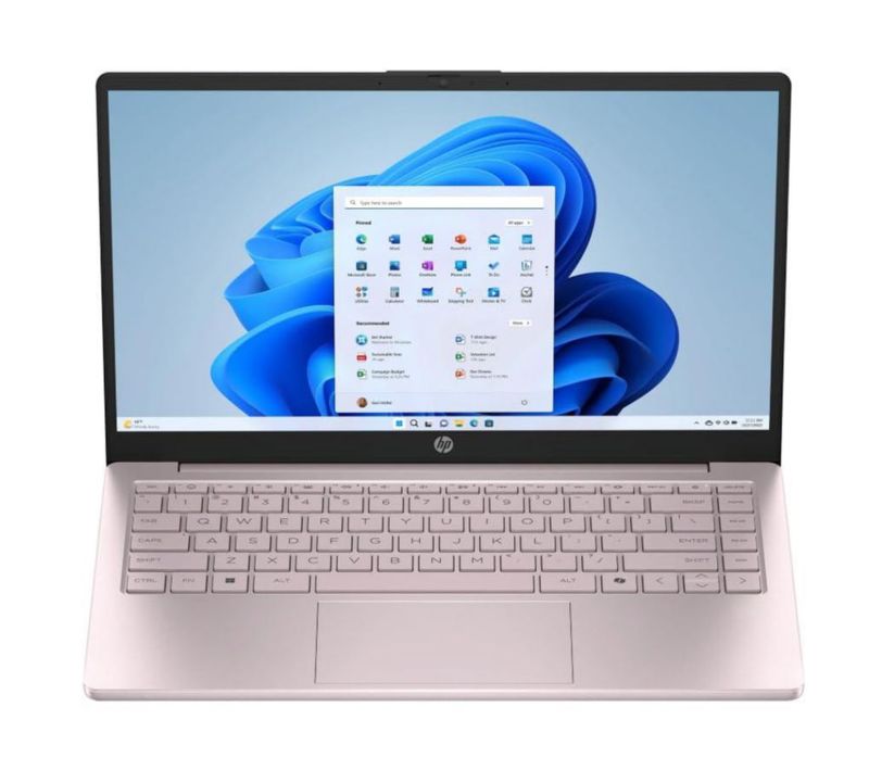 Laptop HP N150 de 14" HD 16 GB de RAM 128 GB SSD rosa Windows 11