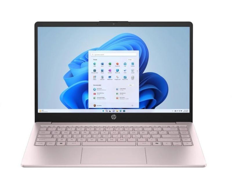 Laptop HP N150 de 14" HD 16 GB de RAM 128 GB SSD rosa Windows 11