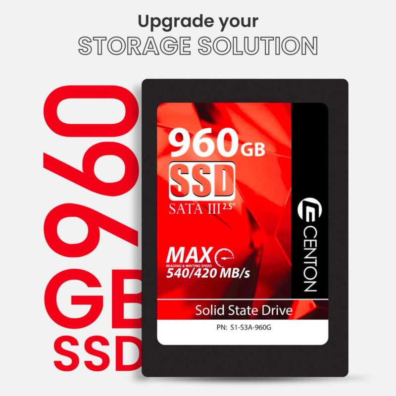 Unidad de estado sólido SSD Centon MP de 960 GB SATA III de 25"