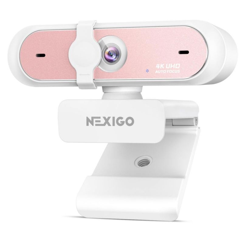 Webcam NexiGo N660P Pro 4K 1080p 60 fps con enfoque automático rosa
