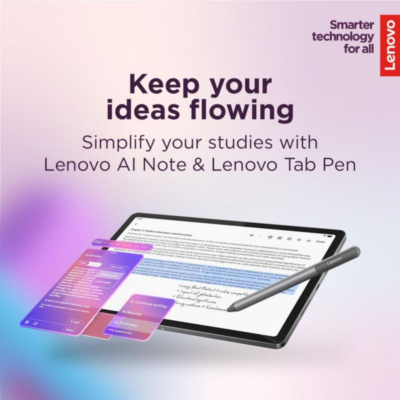 Tablet Lenovo Idea Tab 11" 4GB RAM 128GB MediaTek 90Hz