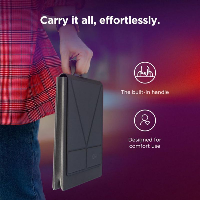 Funda para portátil Lenovo Yoga de 16" convertible con organizador gris