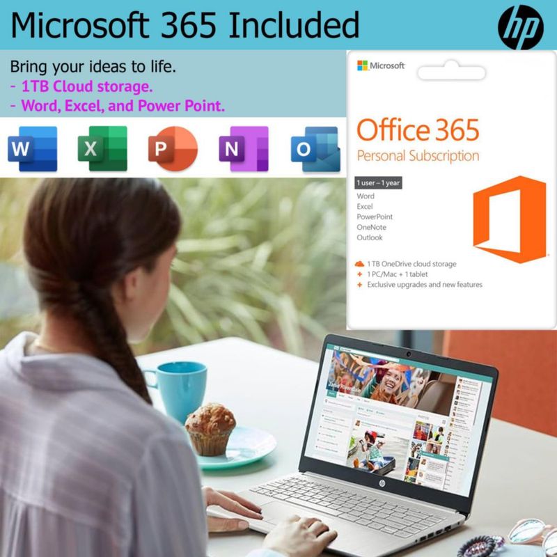 Laptop HP de 14" Intel Pentium 16 GB 128 GB SSD Windows 11