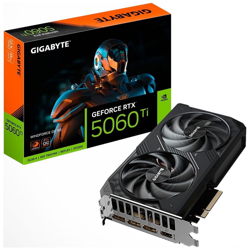 Tarjeta de video gigabyte geforce rtx 5060ti wdf oc 8g gddr7
