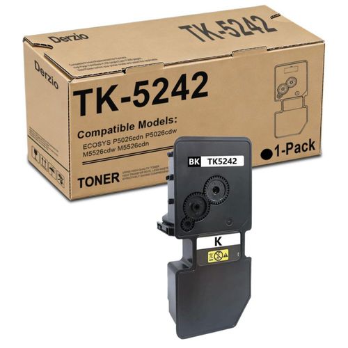 Cartucho de tóner compatible Derzio TK-5242 para Kyocera