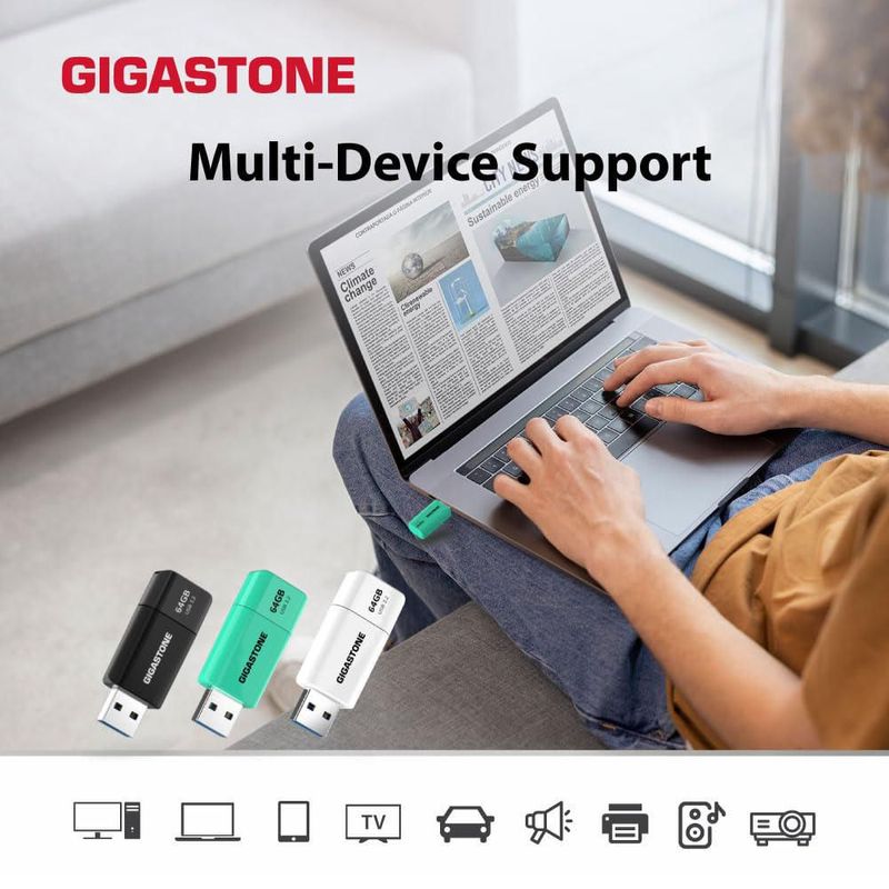 Memoria USB Gigastone Z60 de 256 GB USB 3.2 Gen 1 120 MB/s