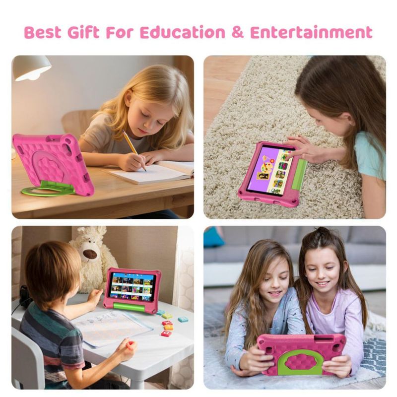 Tablet qunyiCO Y7kids de 7" 2 GB de RAM 32 GB WiFi rosa