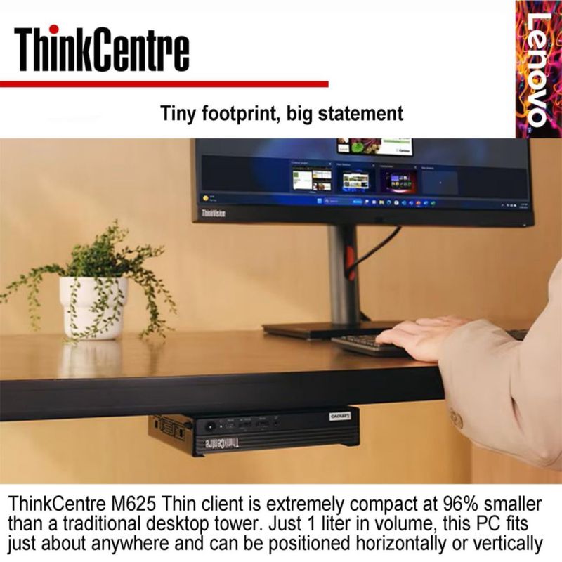 Desktop Lenovo ThinkCentre M625 AMD A4 16 GB 256 GB SSD Wi-Fi