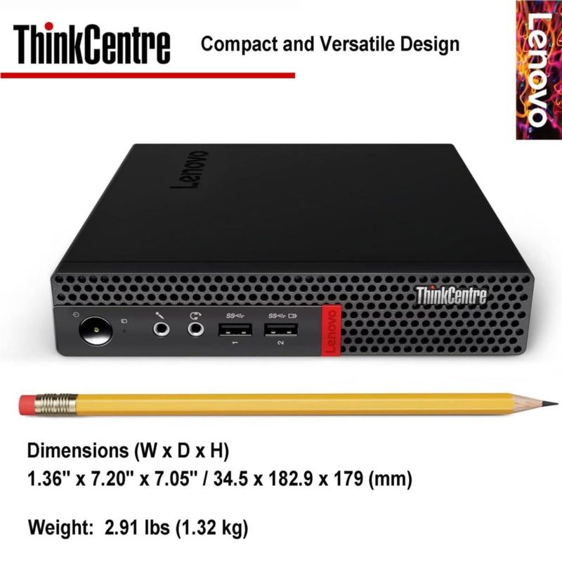Desktop Lenovo ThinkCentre M625 AMD A4 16 GB 256 GB SSD Wi-Fi