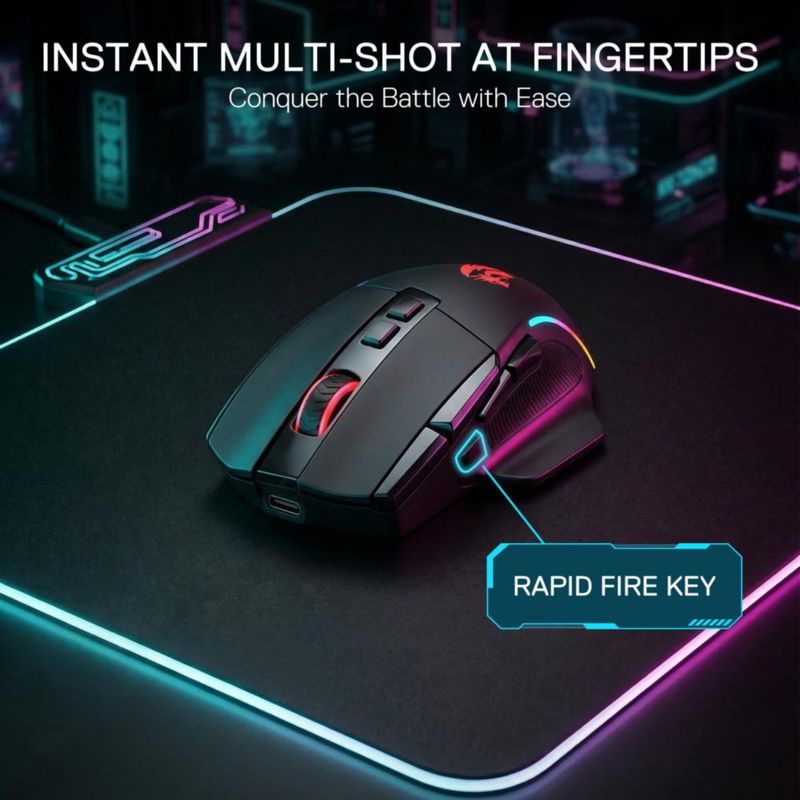 Mouse gamer inalámbrico Redragon M925 PRO 26000 DPI RGB