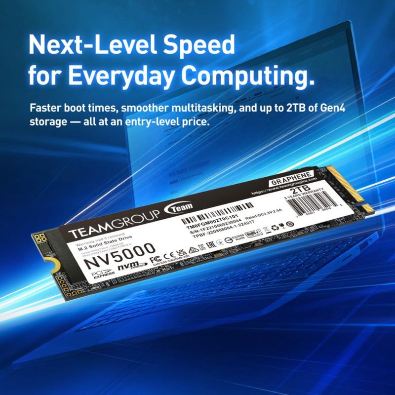 SSD TEAMGROUP NV5000 500 GB NVMe PCIe Gen4x4 M.2