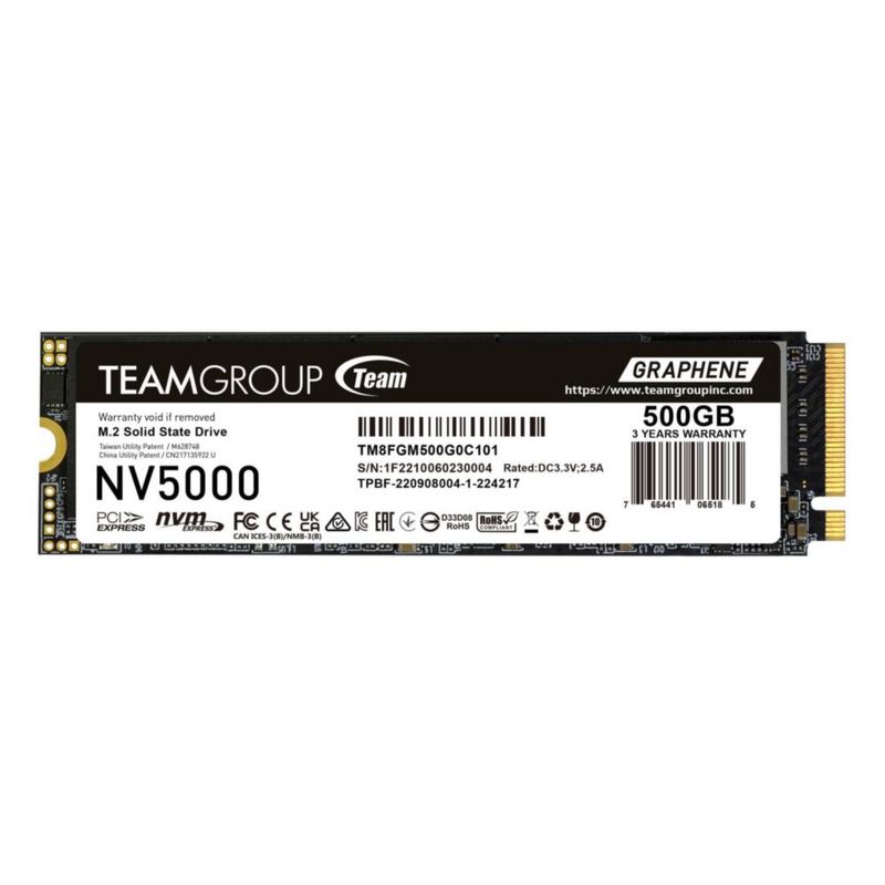 SSD TEAMGROUP NV5000 500 GB NVMe PCIe Gen4x4 M.2