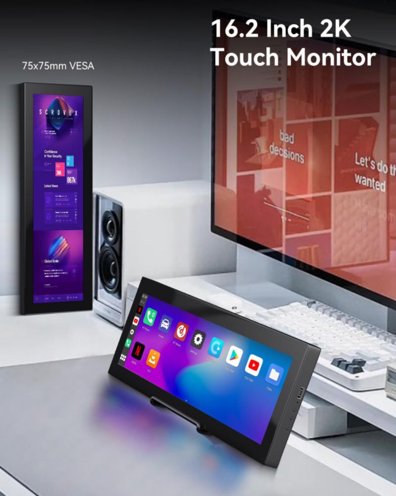 Monitor Prechen 162" 2K QHD IPS táctil HDMI USB-C