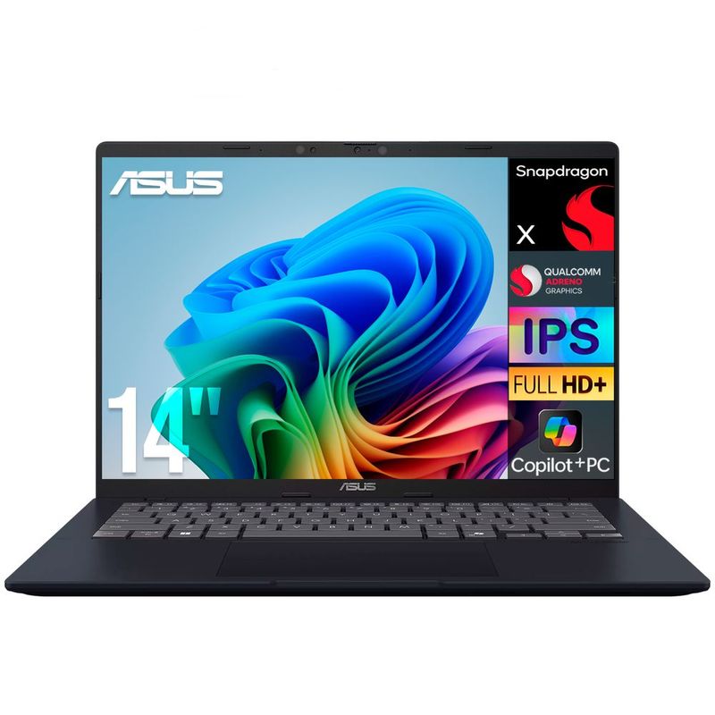 Laptop ai pc asus vivobook snapdragon x 16gb 512gb copilot+