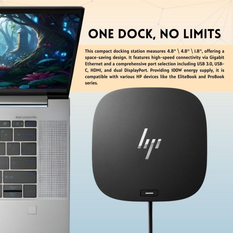 Docking Station Luserna 5TW10AA USB-C para dos monitores 120W