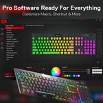 Teclado Redragon K618 PRO inalámbrico RGB mecánico